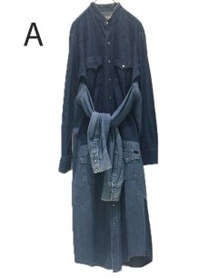 画像9: 【Nomad by UNION - ノマド バイ ユニオン】DENIM Long Shirt Dress/ Indigo(シャツドレス/インディゴ) (9)