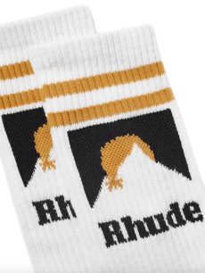 画像2: 【RHUDE - ルード】Mountain Logo Socks (ソックス)  (2)