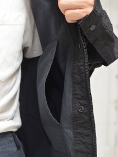 画像7: 50%OFF【NEMEN - ネーメン】Woven Tailored Fit Classic Sipped Shirt MF / Black (シャツ/ブラック) (7)