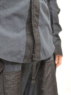 画像5: 50%OFF【NEMEN - ネーメン】Woven Tailored Fit Classic Sipped Shirt MF / Black (シャツ/ブラック) (5)