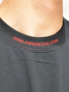 画像2: 【JOHNLAWRENCESULLIVAN - ジョンローレンスサリバン】Cotton Jacquard Logo S/S Tee / Black （カットソー/ブラック） (2)