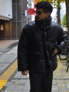 画像12: 30%OFF【NANUSHKA - ナヌーシュカ】"HIDE" Hooded vegan leather puffer jacket / BLACK (コート/ブラック) (12)