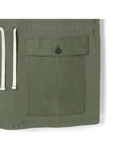 画像3: 送料無料【STEVENSON OVERALL Co.】Jersey Anorak w / Vintage Fabric Pocket / olive（フーディー/オリーブ） (3)