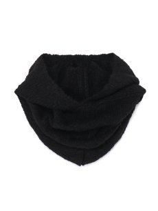 画像2: 送料無料【Ground Y  - グラウンドワイ】Airy mohair Hooded scarf / BLACK(ストール/ブラック)  (2)