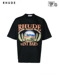 画像1: 送料無料【RHUDE - ルード】BEACH CHAIR TEE / VTG BLACK (Tシャツ/ブラック) (1)