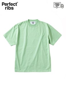 画像1: 送料無料【Perfect ribs® - パーフェクトリブス】Basic Short Sleeve T Shirts / L-GREEN (Tシャツ ／ ライトグリーン) (1)