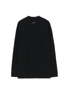 画像3: 送料無料【Ground Y  - グラウンドワイ】30/COTTON T-CLOTH HIGH NECK LONG SLEEVE CUT SEW / BLACK(Tシャツ/ブラック)  (3)