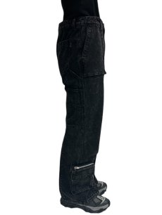 画像2: 送料無料【Juun.J -  ジュン ジー】Pocket Detailed Denim Pants / BLACK (パンツ/ブラック) (2)