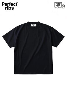 画像1: 送料無料【Perfect ribs® - パーフェクトリブス】Basic Short Sleeve T Shirts / BLACK (Tシャツ/ブラック) (1)