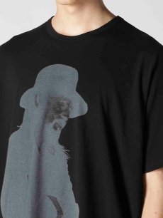 画像4: 送料無料【Yohji Yamamoto POUR HOMME - ヨウジヤマモト プールオム】30/- COMBED SINGLE J PIGMENT PT PT SHORT SLEEVE/ BLACK(Tシャツ/ブラック) (4)