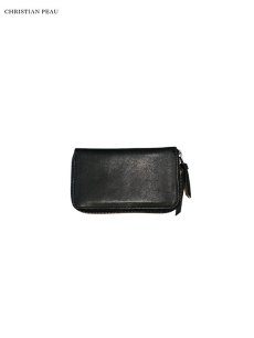 画像1: 送料無料【Christian Peau - クリスチャンポー】B004 S Wallet "Cow Leather" / BLACK(ウォレット/ブラック) (1)