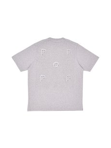 画像2: 送料無料【POP TRADING COMPANY - ポップ トレーディング カンパニー】Mees letters logo t-shirt /Gray heather (Tシャツ/ヘザーグレ〜) (2)
