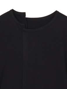画像3: 送料無料【Y's - ワイズ】SOFT COTTON JERSEY UNEVEN CUT&SEW DRESS /BLACK(カットソー/ブラック) (3)