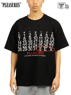 画像1: 送料無料【PLEASURES - プレジャーズ】CALENDAR HEAVYWEIGHT T-SHIRT / BLACK (Tシャツ/ブラック) (1)