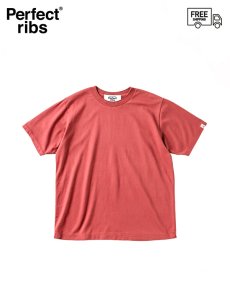 画像1: 送料無料【Perfect ribs® - パーフェクトリブス】Basic Short Sleeve T Shirts / Vintage Red(Tシャツ/レッド) (1)
