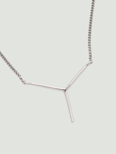 画像3: 送料無料【Y/PROJECT - ワイプロジェクト】Mini Y Necklace / Silver（ネックレス/シルバー） (3)