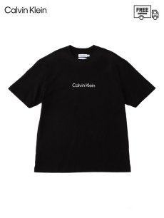 画像1: 送料無料【Calvin Klein - カルバンクライン】SS STANDERD LOGO TEE / BLACK (Tシャツ/ブラック) (1)