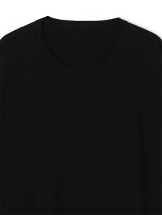 画像3: 送料無料【Ground Y  - グラウンドワイ】30/- COTTON JERSEY JUMBO ROUNDED HEM T-SHIRT/ BLACK (Tシャツ/ブラック)  (3)