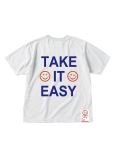 画像2: 送料無料【Perfect ribs® × ALM -パーフェクトリブス × ア ラブ ムーブメント】"SMILE & TAKE IT EASY"Short Sleeve T Shirts / White(Tシャツ/ホワイト) (2)