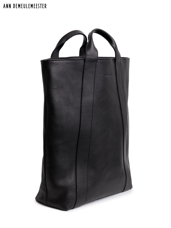 70%OFF【ANN DEMEULEMEESTER - アン ドゥムルメステール】TOTE ANDRAS BLACK / calfskin  leather(レザーバッグ/ブラック)