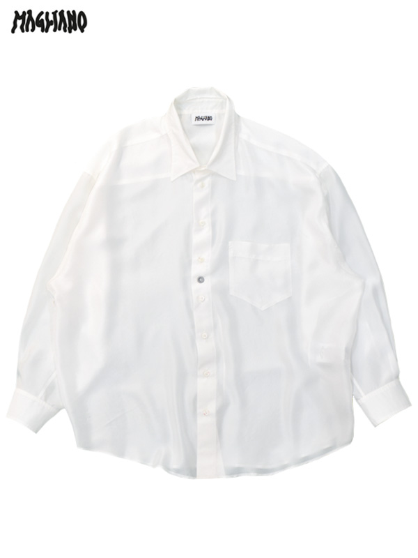 画像1: 60%OFF【MAGLIANO - マリアーノ】White Wrapped Shirt / White （シャツ/ホワイト） (1)