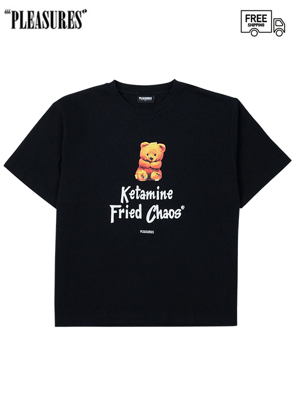 画像1: 送料無料【PLEASURES - プレジャーズ】KETAMINE T SHIRT / BLACK (Tシャツ/ブラック) (1)