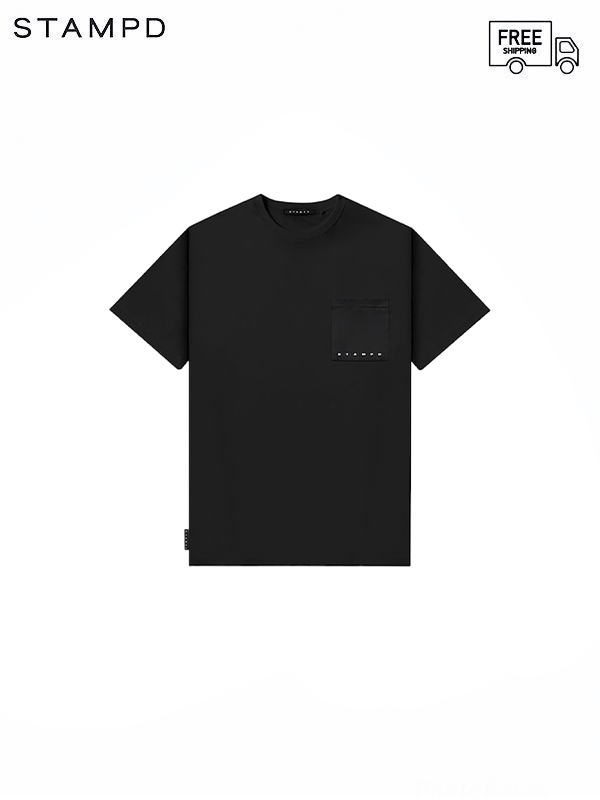 画像1: 送料無料【STAMPD - スタンプド】STRIKE LOGO PERFECT POCKET TEE / BLACK (Tシャツ/ブラック) (1)