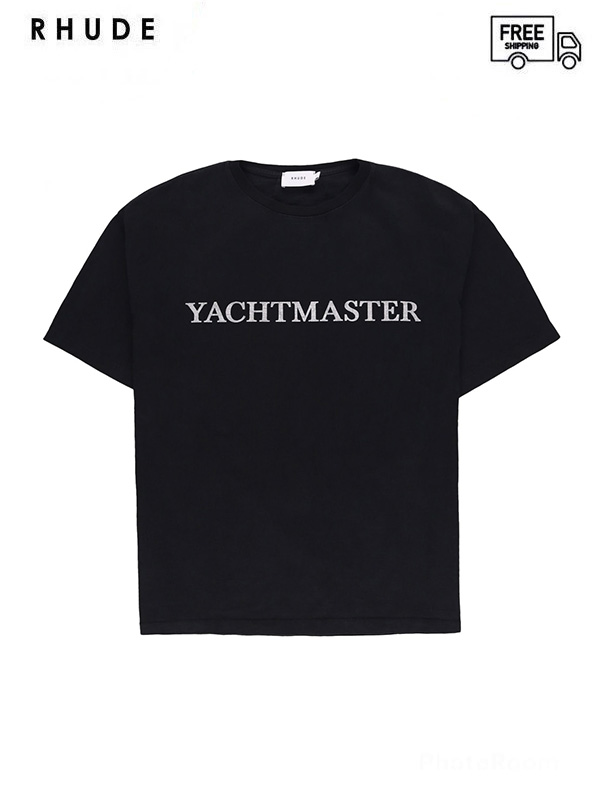 画像1: 送料無料【RHUDE - ルード】 YACHTMASTER TEE / VTG BLACK (Tシャツ/ブラック) (1)