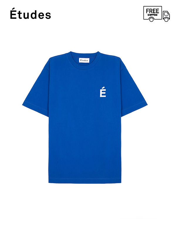 送料無料【Études - エチュード】WONDER PATCH BLUE / BLUE ( Tシャツ/ブルー)