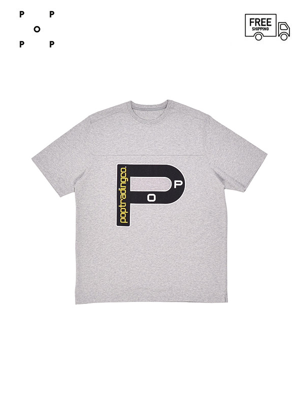 画像1: 送料無料【POP TRADING COMPANY - ポップ トレーディング カンパニー】Nautica t-shirt /Gray heather (Tシャツ/ヘザーグレ〜) (1)
